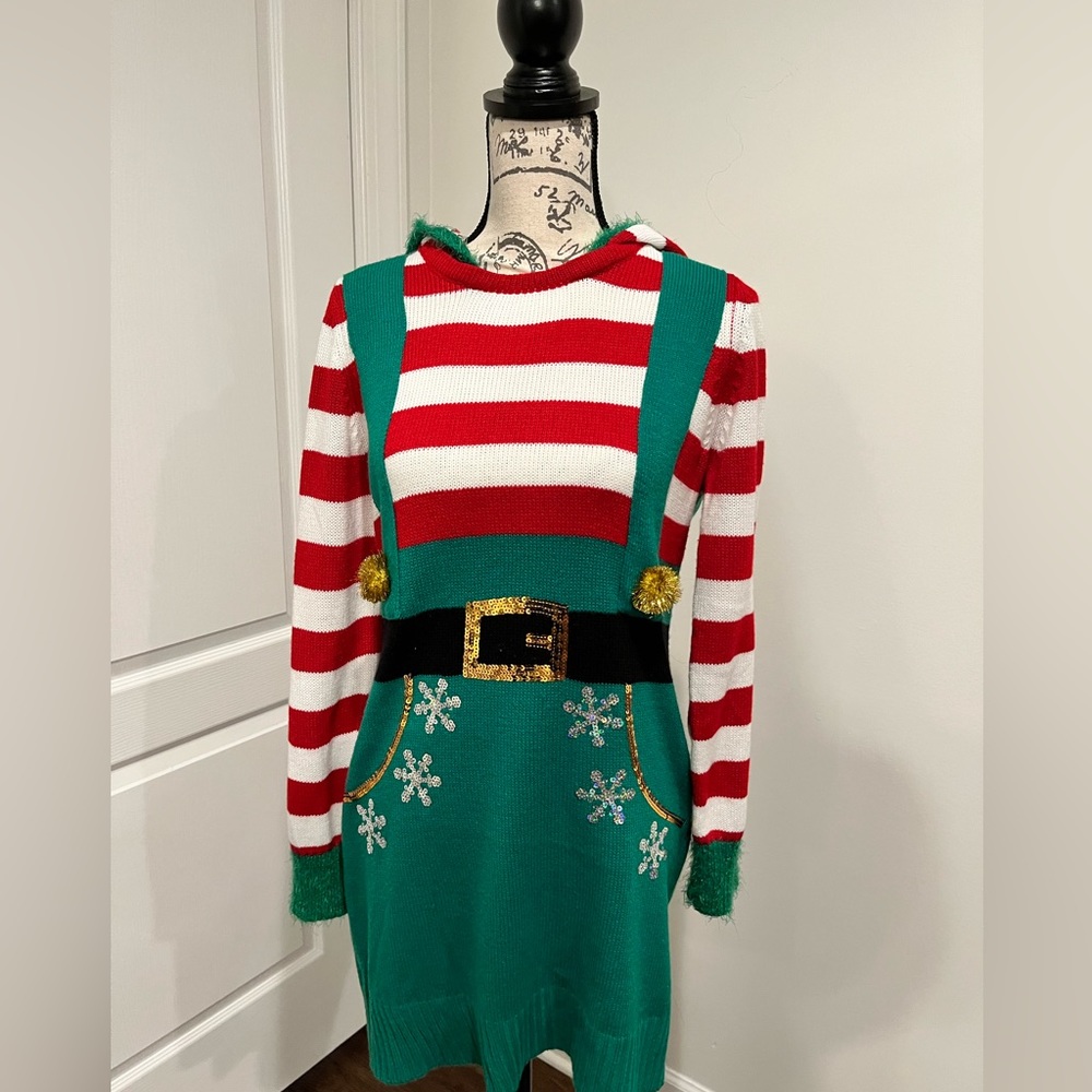 Elf costume for a fun Christmas party or theme-